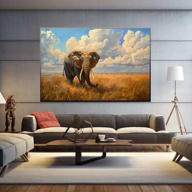 Elephant Wall Painting